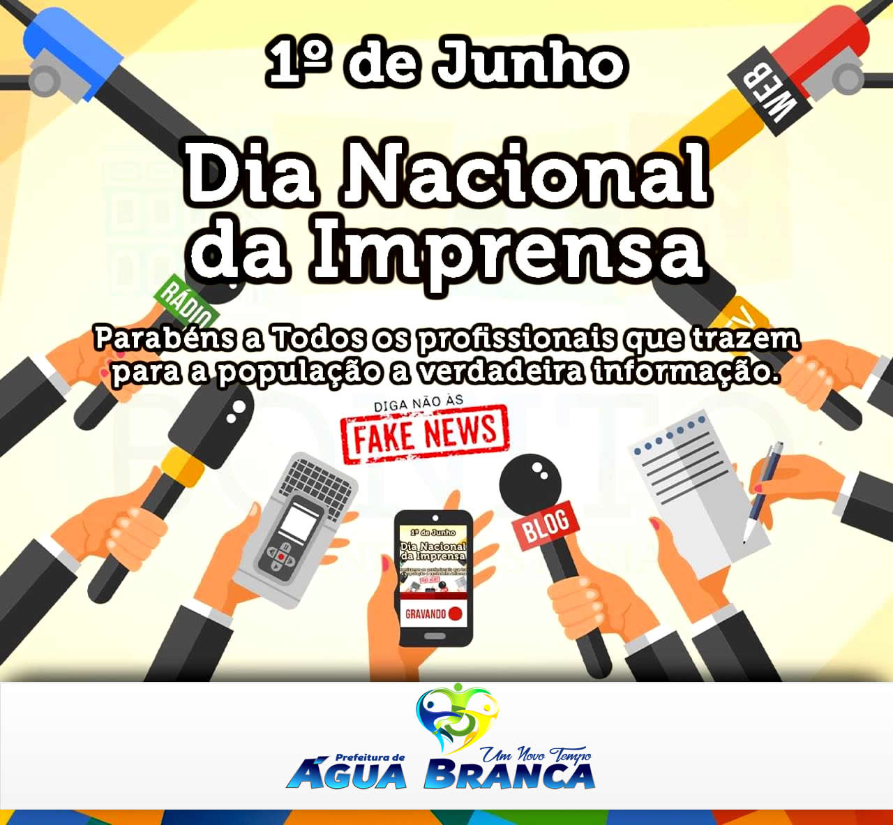 Leia mais sobre o artigo Parabenizamos Todos os profissionais que trazem para a população a verdadeira informação.